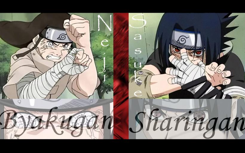 Byakugan vs Sharingan - Poze cu toate personajele din Naruto