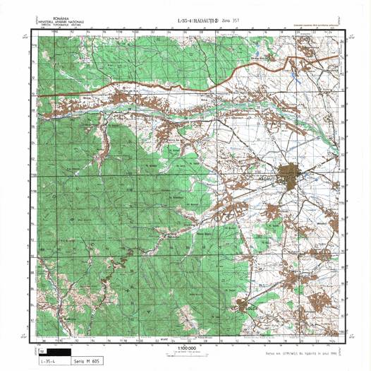 L-35-4 - Harta militara detaliata a Romaniei
