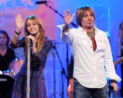 5 - Miley and tata ei Billy Ray Cyrus