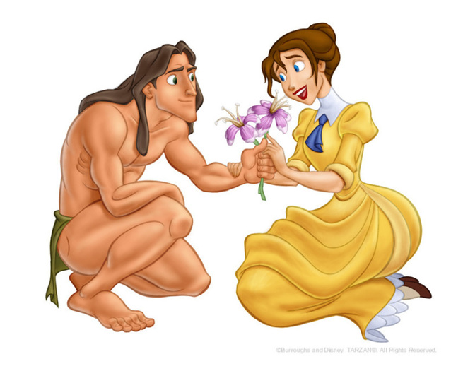 Tarzan ii da o floare