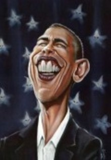 Obama - poze caricaturi