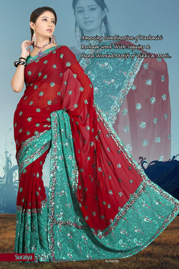 Suraiya-Maroon-Greenish