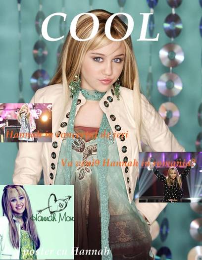 revista ,,COOL'' compusa de mine - Un album care arata ca o iubesc pe Hannah si pe Miley