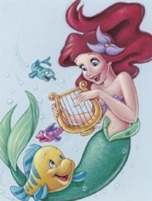 Disney-Ariel-and-Flounder---Celebration-Under-the-Sea-135491 - Ariel