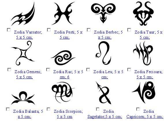tatuaje cu zodii - zodii