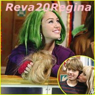 Miley-Cyrus-Has-Green-Hair! - Poze rare cu vedete