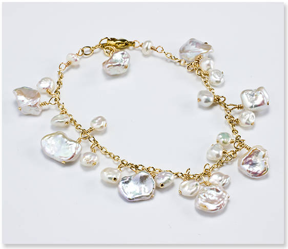 PetalPearlBracelet2 - Pearls Bracelet