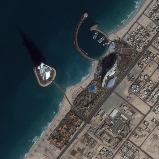 Dubai - Burj Al Arab (Arabian Tower) Hotel _satelit - Cel Mai Bengos Hotel Din Dubay