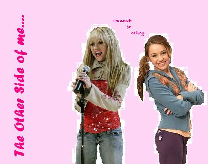 Miley si Hannah - poze dragute si rare