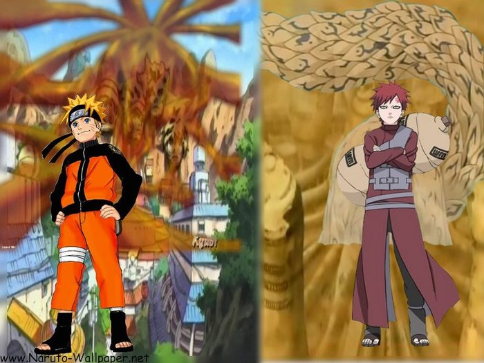 Naruto si Gaara - intrebari din animeul naruto