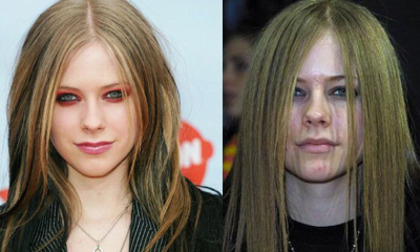 Avril Lavigne - Vedete fara machiaj