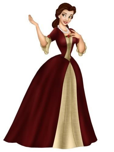 belle red - Minunatele printese Disney