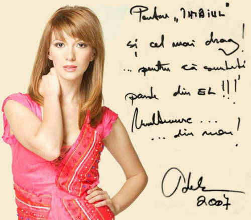 Autograf - Adela Popescu autografe