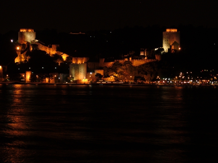 Rumeli Hisari Fortress in Istanbul (night) - Islamic Architecture Around the World
