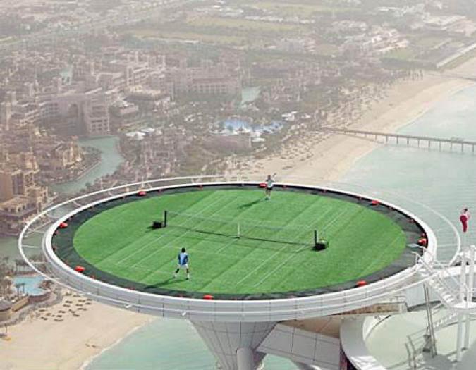 tennis_court_burj_al_arab_hotel; tennis federer vs nadal
