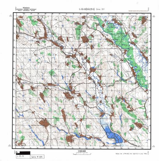 L-35-19 - Harta militara detaliata a Romaniei