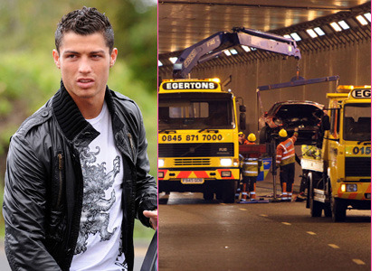 cristiano-ronaldo-ferrari-crash - Cristiano Ronaldo