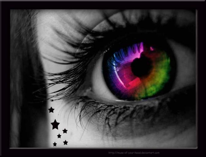 eye in colours - love angels eyes diverse