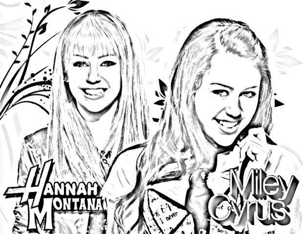 hannah-montana-2copy - fise de colorat cu miley cyrus-hannah montana