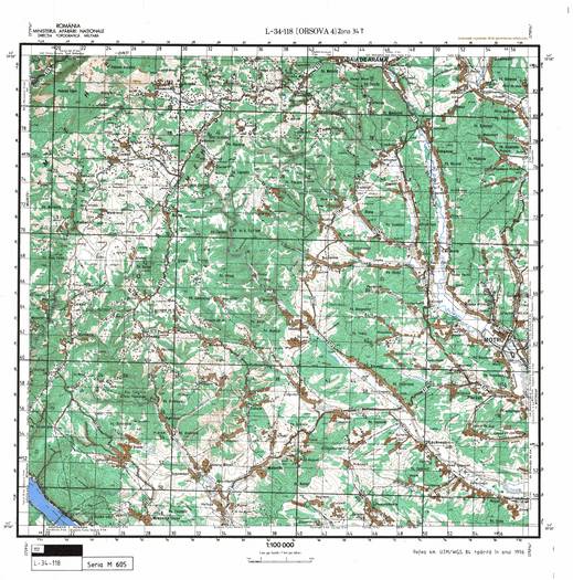 L-34-118 - Harta militara detaliata a Romaniei