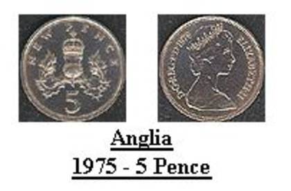anglia - 1975 - 5 pence