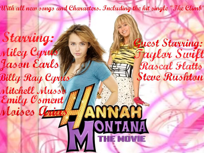 HannahMontanaTheMoviePromoPoster - miley si hannah