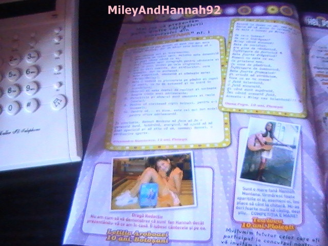 revista  hm  pagina 2 - lucrurile mele cu hannah montana si miley