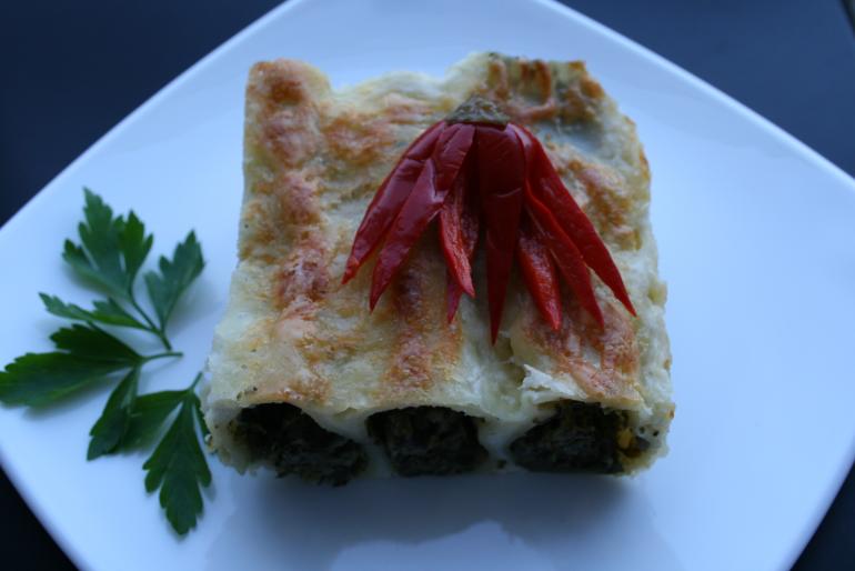 spinach cannelloni  - culinary