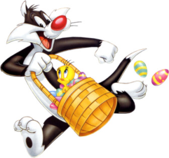 Sylvester-Tweety-Easter - Tweety