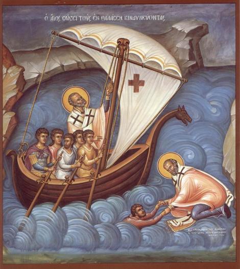 Sfantul Nicolae ajuta marinari