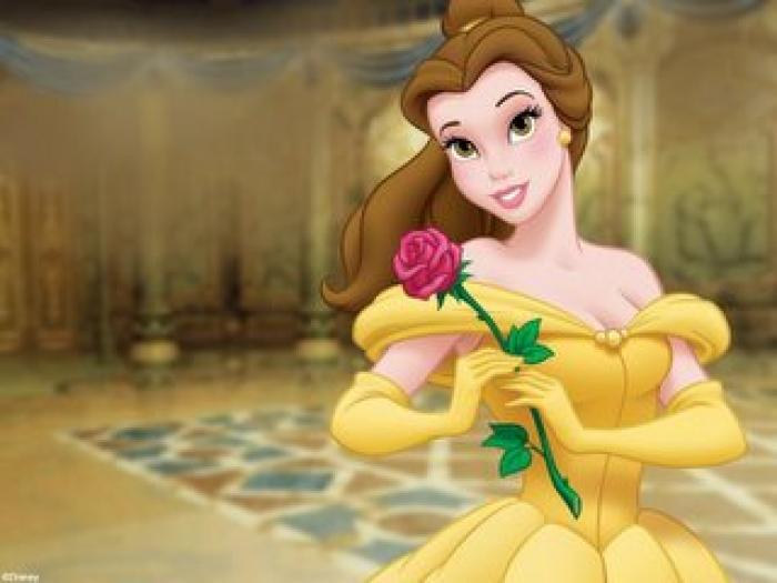 14. Belle with nice rose; Belle
