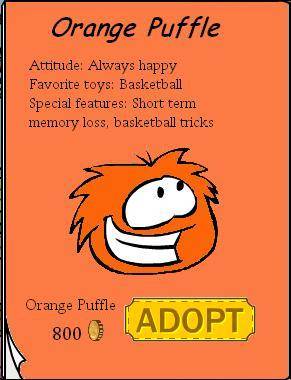 Orange Puffle - Pufflei