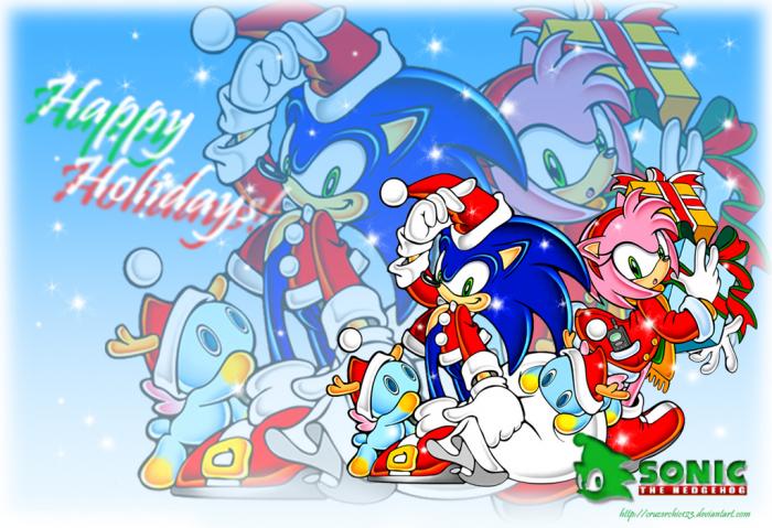 Wallpaper__Sonic_X__mas_by_Cruzerchic123