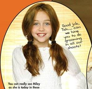 Puteti vedea diferenta dintre Miley de azi si cea de dinainte?