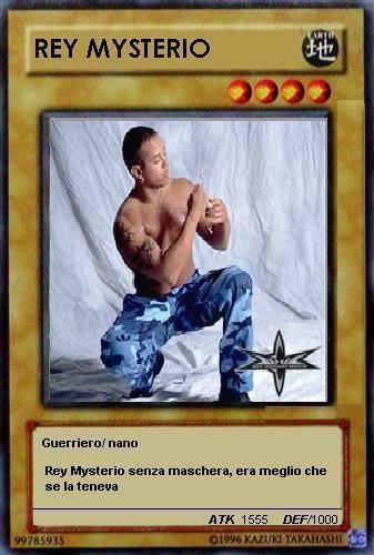 ReyMysteriounmaskedonYugiohcard - WWE - Rey Mysterio