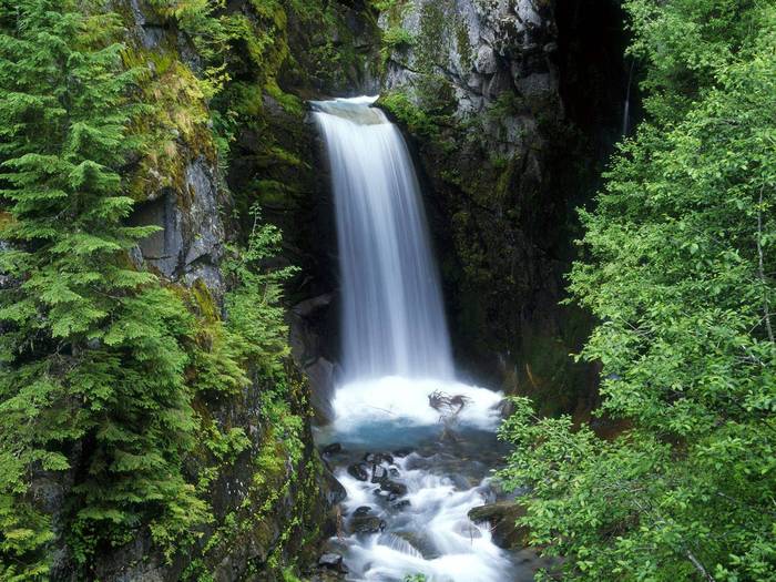 Christine Falls, Mount Rainier, Washington - Cascade