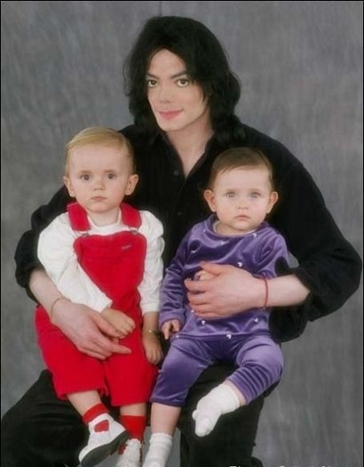 Michael+Jackson+Michael+with+Prince+Michael+I - Poze Michael Jackson sh copiii