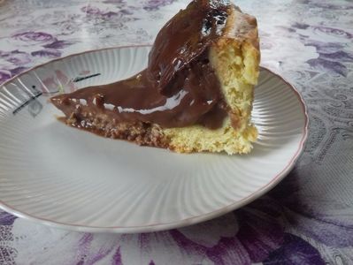 Pască cu ciocolată -felie-