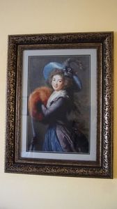 portretul d nei mole raymond; tablou unicat 90 culori si 37/60 cm

