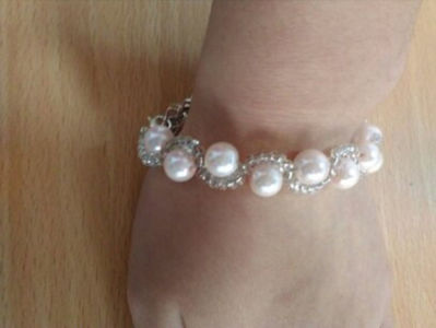 Bratara din perle si margele de nisip 15 ron