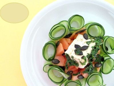 Salata de pepene cu brinza