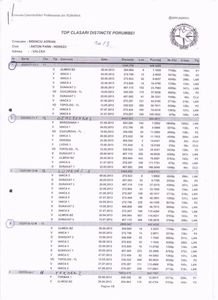 TOP clasari distincte 2013