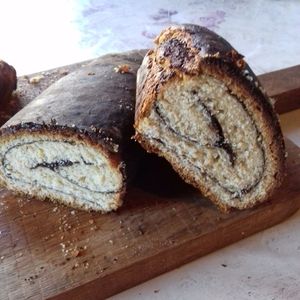 Cozonac cu cremă de cacao