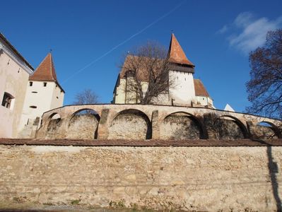 Biertan - Biserica fortificata in judetul Sibiu; Vizita in ziua de Craciun 2017 . Din pacate, era inchisa !
