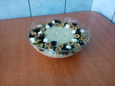 Pasta de ficat de gâscă cu maioneză.