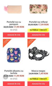 Portofele și accesorii; https://tinyurl.com/y9nnhrxk
