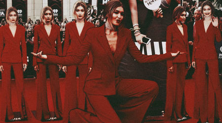 　Jelena Hadid, in... [continue reading]; red Prada suit, after her rich just married husband donated 1m$ for „Stop violence against women” march &amp; place.　　『Date: ̭2̭7̭ᵗʰ̭M̭a̭r̭2̭0̭1̭8̭』　༄suit [ThierryMugler]: ▪ imgbox.com/cERAuPTz ▫
