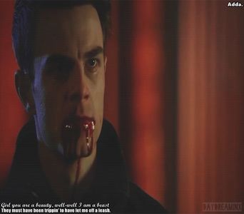 》*Când îl vede pe Damon, își scutură capul și își revine* N-am nimic. Tu ce stai așa ca+; melancolicul și te uiți pe geam? *se șterge la gură cu o batistă* =))))))))
