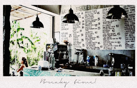 Klausؙ♢[Ṇọṭẹṣ]　　▪ ▫　◜03ʳᵈ̶A̶̶p̶r̶♦2018◞; 　ꕥ ▫ ▫ ▪ Note ▪ ▫ ▫ ꕥ ༄Coffee everywhere, coffee even in Bali, before we head to the beach (I am the funny one in this duo).　　― K, ༺r̤e̤a̤c̤t̤i̤o̤n̤s̤༻ [imgbox.com/lM3ffnbq] ▫⑆
