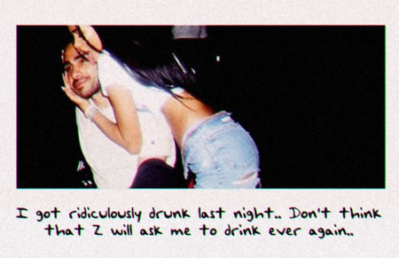 Zaynؙ♢[Ṇọṭẹṣ]　　▪ ▫　◜16ᵗʰ̶A̶̶p̶r̶♦2018◞; 　ꕥ ▫ ▫ ▪ Note ▪ ▫ ▫ ꕥ ༄This anonymus lady wearing a terrifying brunette wig, spilled vodka on my new Tee. Man·s not hot, bae.　　― ℤ, ༺r̤e̤a̤c̤t̤i̤o̤n̤s̤༻ [imgbox.com/6ExgJBc6] ▫⑆
